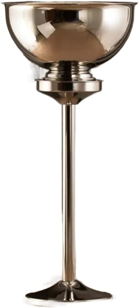 Ice Buckets Polished Stainless Steel Champagne Bucket with Stand Free Standing Wine Chiller Wine Coolers and Cellar With Ice Bucket for Kitchen Bar and Outdoor Insulated Ice Bucket ( Color : Silver ) Ice Buckets Polished Stainless Steel Champagne Bucket with Stand Free Standing Wine Chiller Wine Coolers and Cellar With Ice Bucket for Kitchen Bar and Outdoor Insulated Ice Bucket ( Color : Silver )