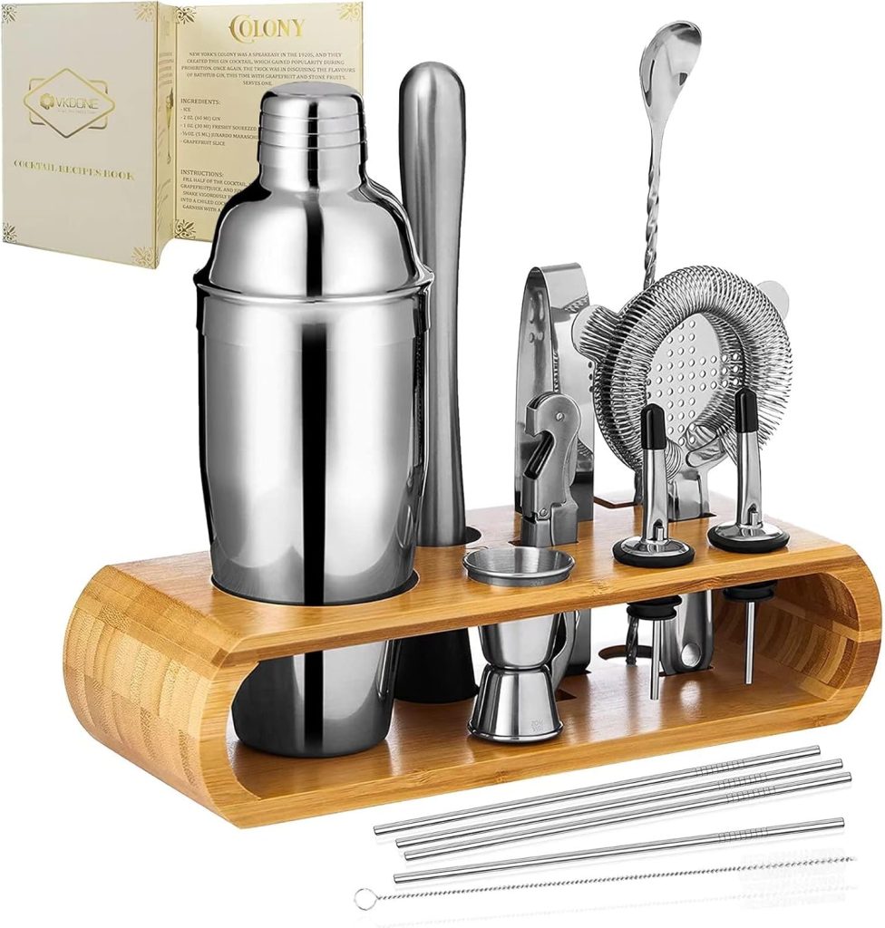 Mixology Cocktail Shaker Set| Bartender Kit | Stainless Steel 25 OZ Large Alcohol Mixer Shaker Set for Home Bar Set and Bar Tools Bar Cart Accessories Alcoholic Drinks Bar Set Mixology Cocktail Shaker Set| Bartender Kit | Stainless Steel 25 OZ Large Alcohol Mixer Shaker Set for Home Bar Set and Bar Tools Bar Cart Accessories Alcoholic Drinks Bar Set