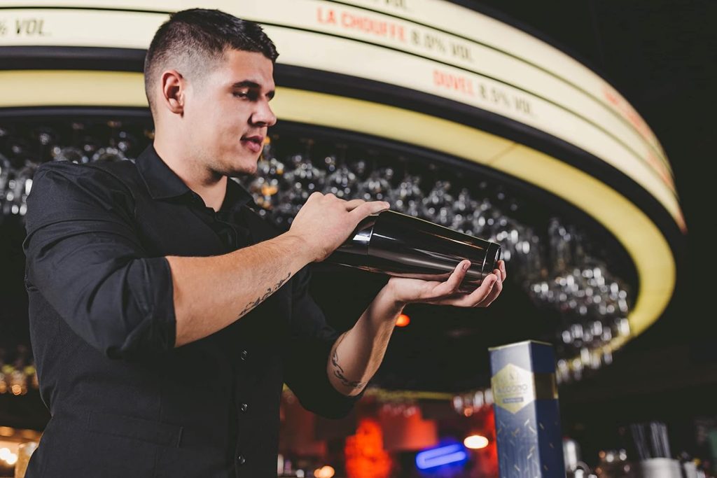 11-Piece Black Boston Cocktail Shaker Set Bartender Kit | Drink Mixer Bar Set | Cocktail Set Bar Accessories: Martini Shaker, Strainer, Jigger, Muddler, Spoon, More 11-Piece Black Boston Cocktail Shaker Set Bartender Kit | Drink Mixer Bar Set | Cocktail Set Bar Accessories: Martini Shaker, Strainer, Jigger, Muddler, Spoon, More