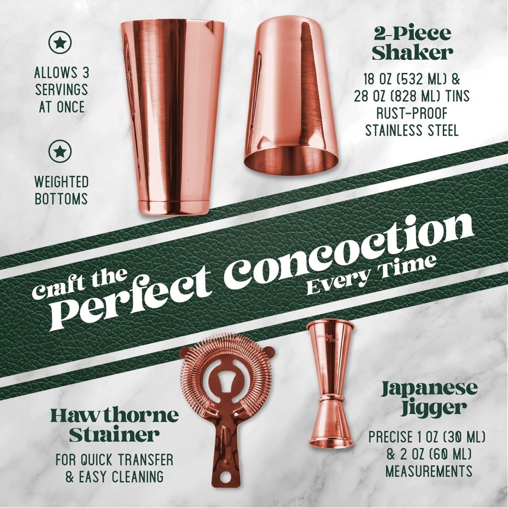 Mixology Cocktail Shaker Boston Shaker Set Professional Weighted Martini Shakers, Strainer and Japanese Jigger, Portable Bar Set for Drink Mixer Bartending, Exclusive Recipes Cards (Silver) Mixology Cocktail Shaker Boston Shaker Set Professional Weighted Martini Shakers, Strainer and Japanese Jigger, Portable Bar Set for Drink Mixer Bartending, Exclusive Recipes Cards (Silver)