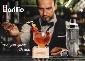 Elite Cocktail Shaker Set Bartender Kit by Barillio