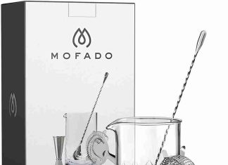 MOFADO Crystal Cocktail Mixing Glass Set