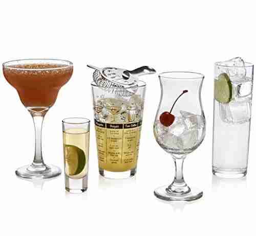libbey mixologist 18 piece bar in a box cocktail set