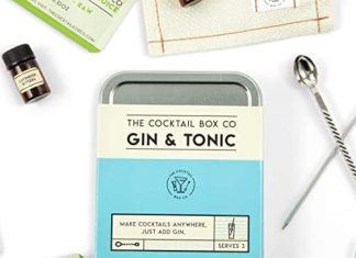 Gin & Tonic Cocktail Kit - The Cocktail Box Co. Premium Cocktail Kits - Make Hand Crafted Cocktails. Great gift for any cocktail lover and makes the perfect travel companion! (1 Kit)