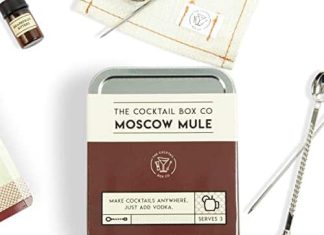 Moscow Mule Cocktail Kit - The Cocktail Box Co. Premium Cocktail Kits - Make Hand Crafted Cocktails. Great gift for any cocktail lover and makes the perfect travel companion! (1 Kit)