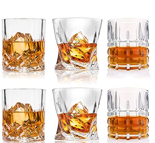 whiskey glasses premium 10 11 oz scotch glasses set of 6 old fashioned
