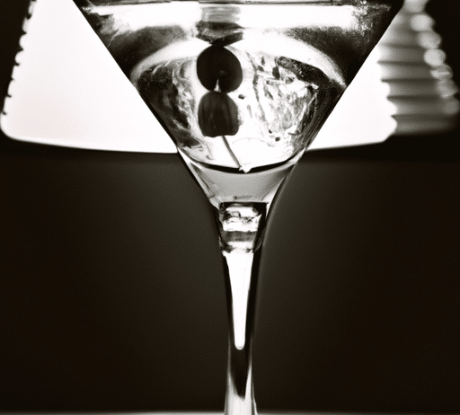 crystal cocktail glasses for serving chilled martinis