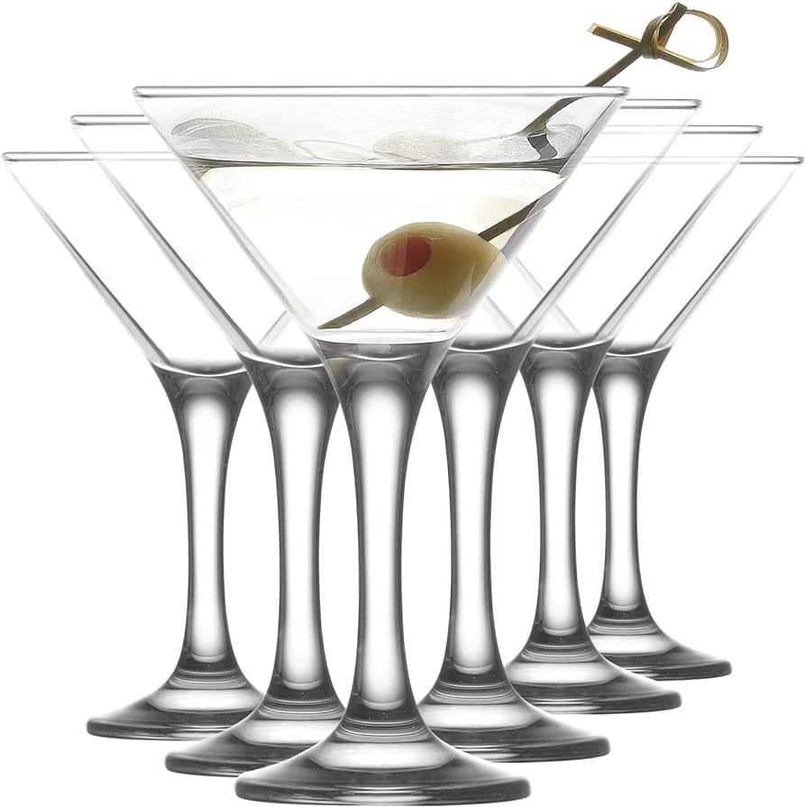 Elegant Martini Glasses For Classic Cocktails