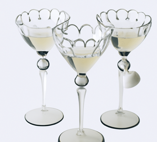 vintage cocktail wine glasses for retro style events