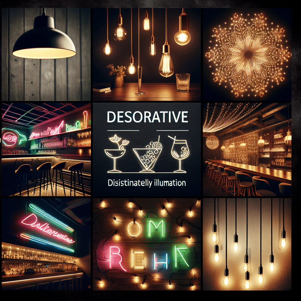 Bar Lighting - Pendant Lights, Neon Signs, String Lights, Led Strips