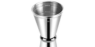 Briout Jigger for Bartending, Double Cocktail Jigger Japanese Premium 304 Stainless Steel Jigger 2 OZ 1 OZ with Measurements Inside