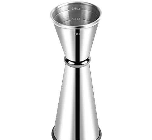 Briout Jigger for Bartending, Double Cocktail Jigger Japanese Premium 304 Stainless Steel Jigger 2 OZ 1 OZ with Measurements Inside