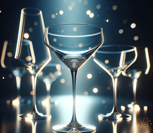 elegant stemware for serving martinis champagne 1