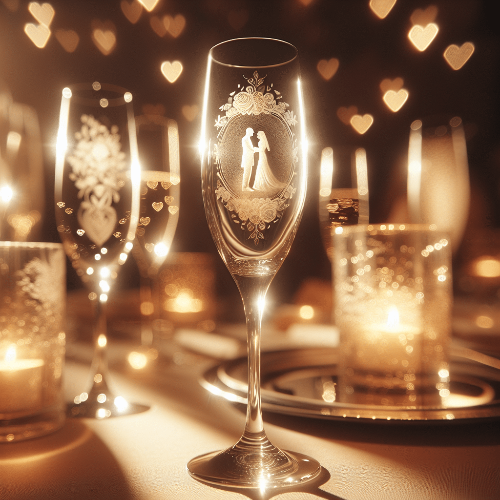 Etched Glassware Favors For Wedding Guests