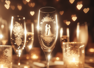 etched glassware favors for wedding guests 2