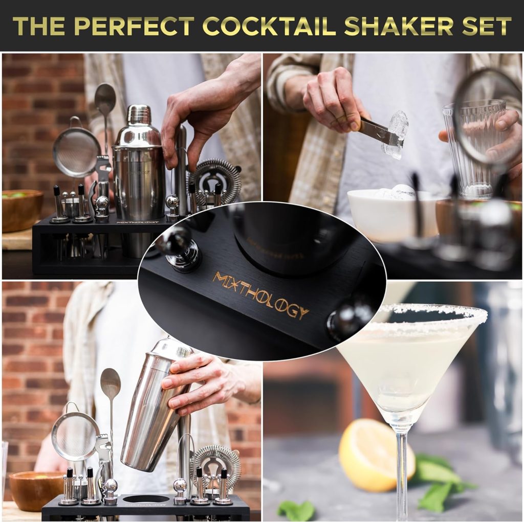 Mixology Bartender kit | 31 Piece Professional Bartender Set by Mixthology - bar Tools, Accessories, and bar Sets for The Home by Bartenders. Gift The Perfect Cocktail Shaker