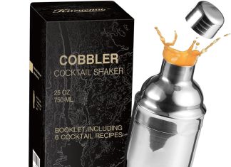 kitessensu cobbler cocktail shaker review