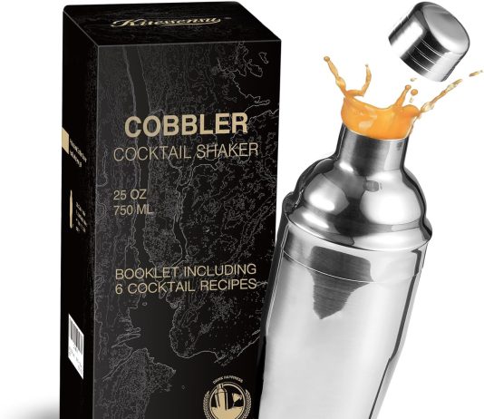kitessensu cobbler cocktail shaker review