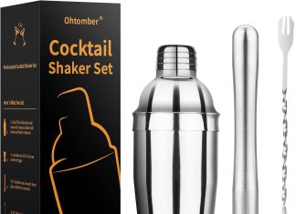 ohtomber cocktail shaker bartender kit review