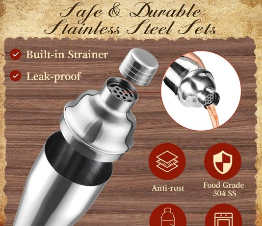 cocktail shaker set bartender kit bar accessories home bar set bar tools drink mixer shakers bartending mixology bartend 1