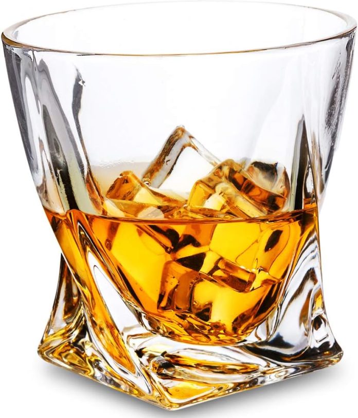 crystal whiskey glasses for men old fashioned cocktail glass for bourbon scotch whisky vodka drinking rocks tumblers set