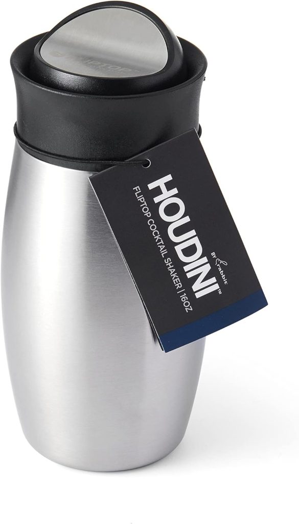 Houdini Boston Cocktail Shaker, 24 Ounce, Stainless Steel/Glass