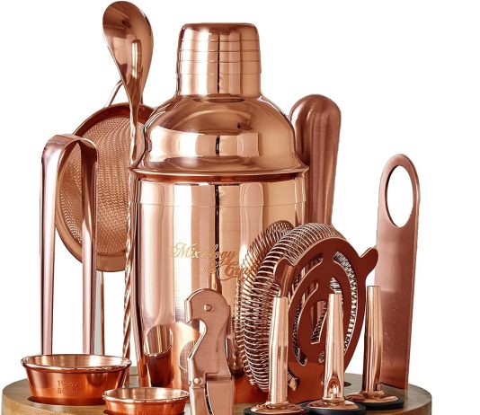 mixology craft bartender kit 15 piece set including cocktail shaker and bar accessories perfect for drink mixing at home