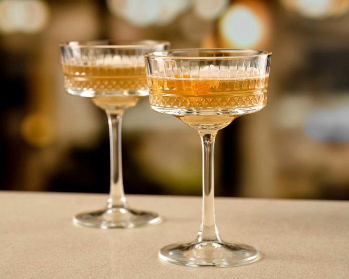 pasabahce vintage coupe glasses set of 4 exclusive champagne cocktail martini wine glasses long stem glassware 88 oz per 2