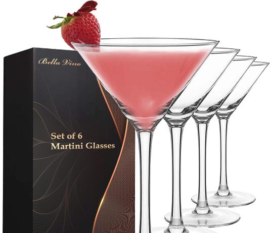 set of 6 martini glasses cosmopolitan glasses margarita glasses whiskey gin tequila tall cocktail glasses bar drinking g