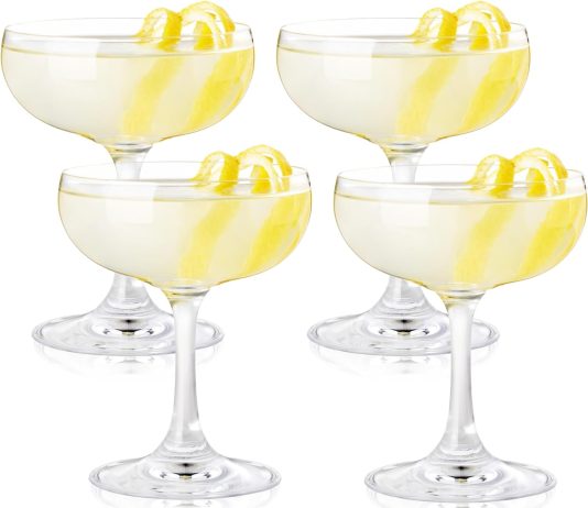 true coupe cocktail glasses barware drinking glasses martini daiquiri manhattan coupe glasses set of 4 clear 1