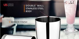 urban spoon double wall stainless steel weighted boston shaker 28 oz 2 piece boston shaker set drink shakerdrink mixer 3