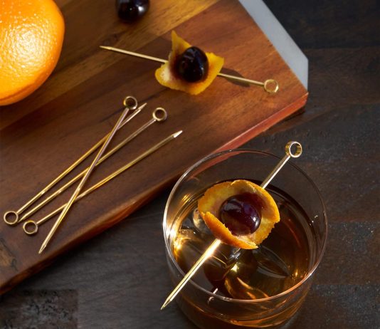 viski gold art deco cocktail picks stainless steel cocktail picks for drinks garnish picks cocktail skewers barware acce 4