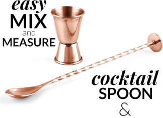 zulay kitchen large 24 oz stainless steel cocktail shaker set mixed drink shaker martini shaker set with built in strain 1