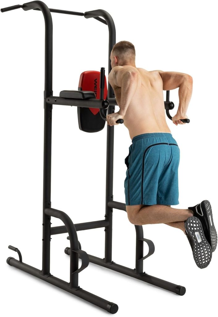 Weider Power Tower with 4 Workout Stations and 300 Lb. User Capacity