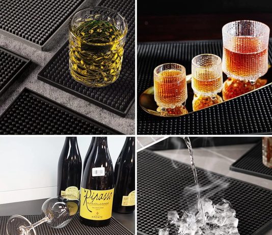 bar mat 6 x 12 small black review