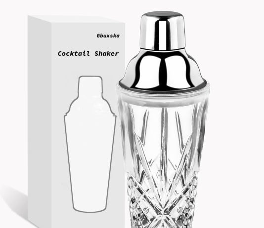 cocktail shaker 145 oz glass drink shakers cocktail for bars whiskey cocktails gold 4