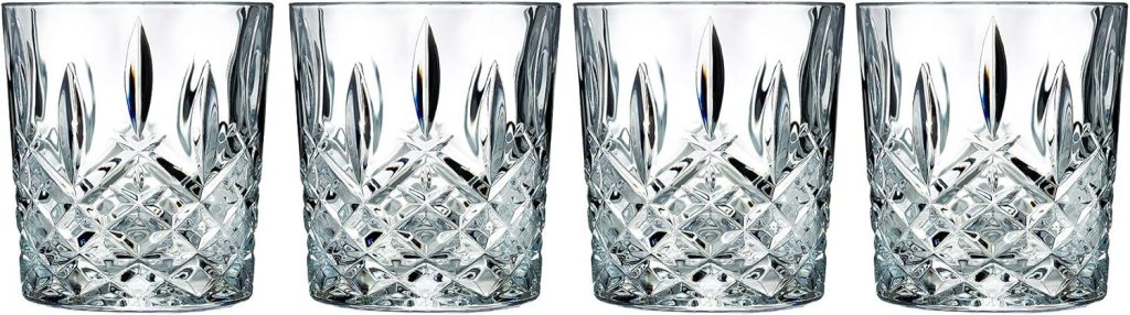 Marquis by Waterford Markham Double Old Fashion Set of 4, 11 oz, Clear