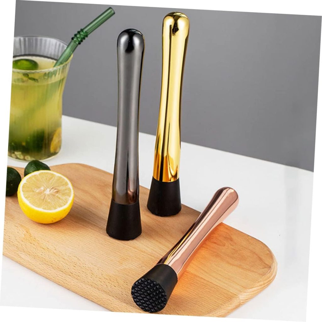 Ciieeo 2pcs Ice Muddler Fruit Squeezer for Cocktails Cocktail Muddler Tool for Crushing Ice Lemons and Fruits for Bartenders and Home
