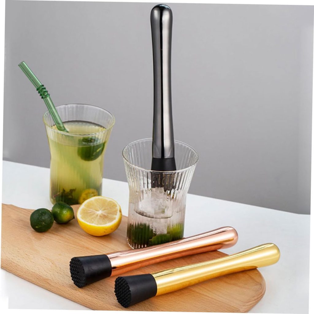Ciieeo 2pcs Ice Muddler Fruit Squeezer for Cocktails Cocktail Muddler Tool for Crushing Ice Lemons and Fruits for Bartenders and Home