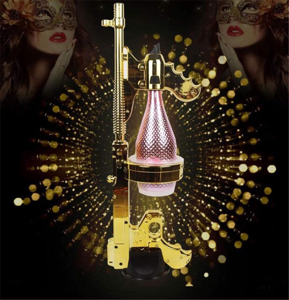 Champagne Gun Shooter, Beer Spray Gun, Bottle Gun, Adjustable Wine Stopper, Bubbly Blaster Spray with Champagne Stopper,Bottle Beer Ejector Flirt Gun - Beer Sprayer for Wedding,Party Night,Club,Bar