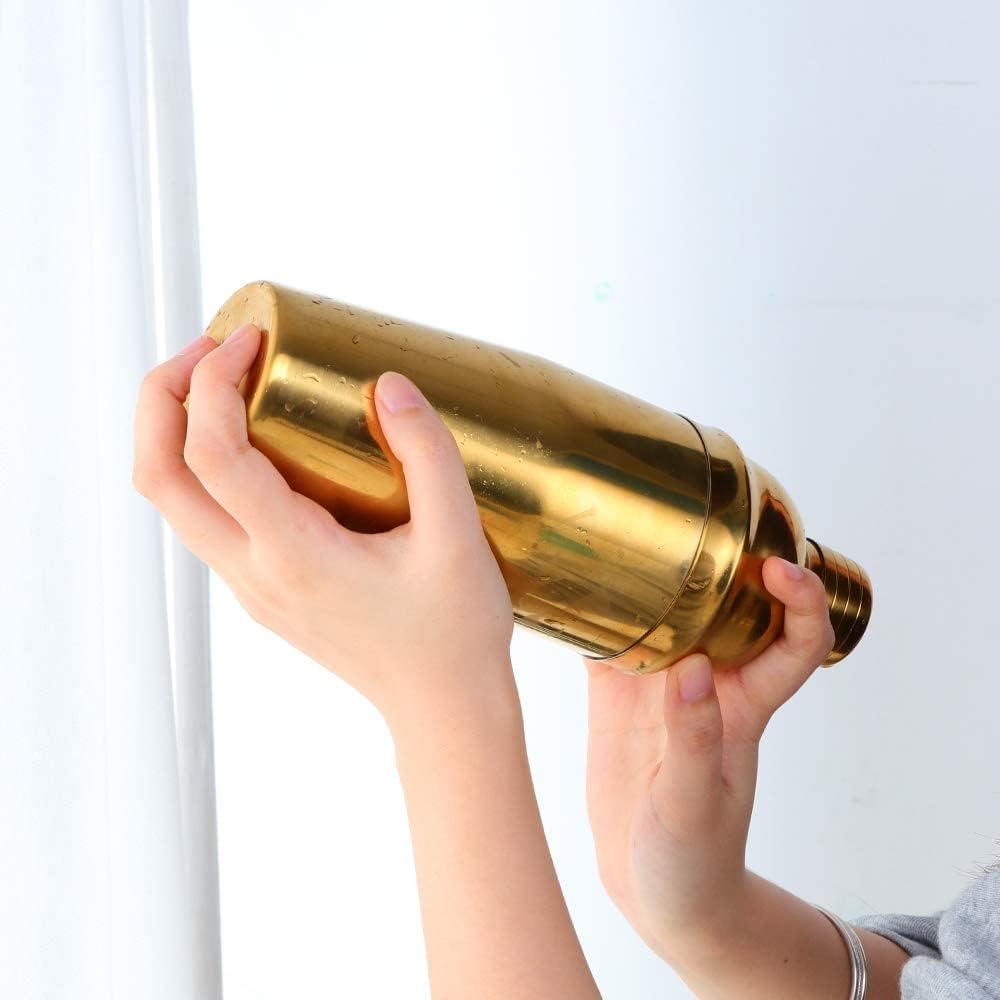 Buyer Star Bar tool set, Gold Martini Shaker,Bartender Kit, Juice Shaker, Fast Cooling Drink,25oz 8-piece Cocktail Shaker Drink Bartender Stick Tool Set Buyer Star Bar tool set, Gold Martini Shaker,Bartender Kit, Juice Shaker, Fast Cooling Drink,25oz 8-piece Cocktail Shaker Drink Bartender Stick Tool Set