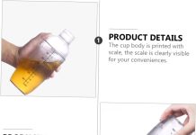 DECHOUS 4pcs Transparent Cocktail Shaker review