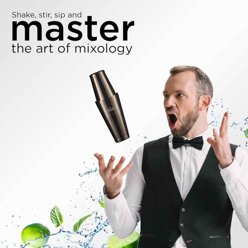 Mixology Black Bartender Kit with Japanese Jigger - 12 Piece Stainless Steel Cocktail Making Tool Set - Boston Shaker, Strainer, Mixer, Spoon Muddler Barware - Anniversary Birthday Gifts Mixology Black Bartender Kit with Japanese Jigger - 12 Piece Stainless Steel Cocktail Making Tool Set - Boston Shaker, Strainer, Mixer, Spoon Muddler Barware - Anniversary Birthday Gifts