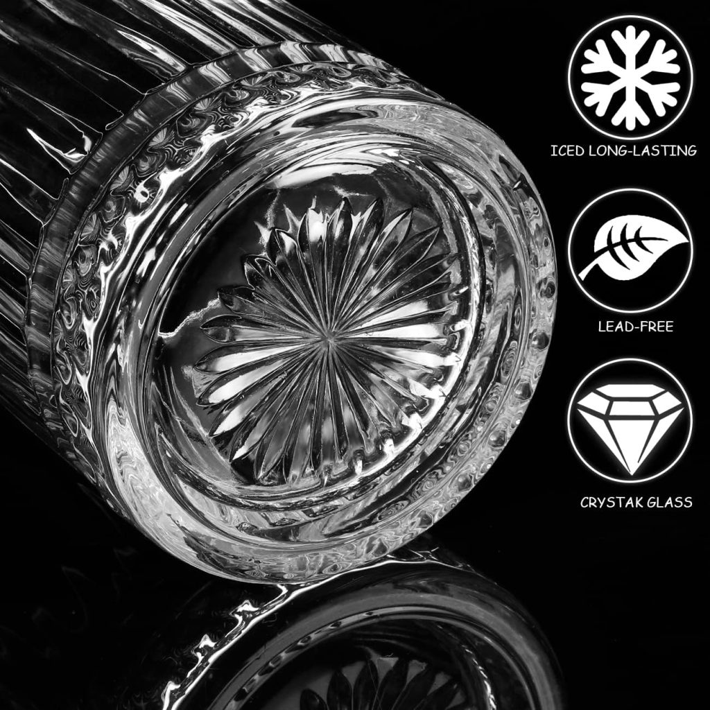 Gusnilo 24 Oz Cocktail Shaker Glasses - 710ml Crystal Bar Mixing Glass Set with Stirring Glasses (2PCS) for Whiskey, Martini, Old Fashioned Gusnilo 24 Oz Cocktail Shaker Glasses - 710ml Crystal Bar Mixing Glass Set with Stirring Glasses (2PCS) for Whiskey, Martini, Old Fashioned