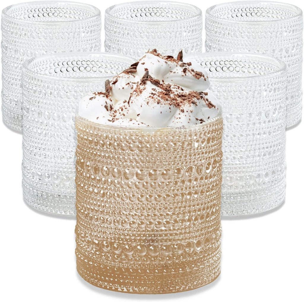 Kate Aspen Beaded Drinking Glasses Set of 6, oz Retro Vintage Glassware - Boho Cocktail Water Juice Glasses, Hostess or Housewarming Gift Kate Aspen Beaded Drinking Glasses Set of 6, oz Retro Vintage Glassware - Boho Cocktail Water Juice Glasses, Hostess or Housewarming Gift