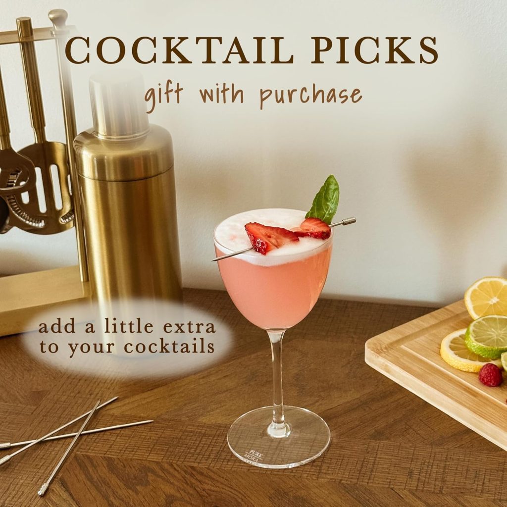 MORA Pure Nick and Nora Glasses, Set of 4-6oz - Smaller Cocktail Glass for Bijou, Old Pal, Aperitifs, Negroni, Vermouth, Wine, etc. Hand Blown Premium Crystal - Classic Bartender Mixology Glassware MORA Pure Nick and Nora Glasses, Set of 4-6oz - Smaller Cocktail Glass for Bijou, Old Pal, Aperitifs, Negroni, Vermouth, Wine, etc. Hand Blown Premium Crystal - Classic Bartender Mixology Glassware