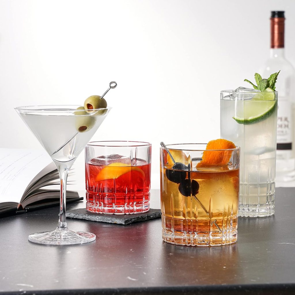 Spiegelau Perfect Serve Double Old Fashioned Glasses Set of – Heavy Base Crystal Whiskey Glasses for Scotch, Bourbon Cocktails – Lead-Free Crystal Tumbler Set Spiegelau Perfect Serve Double Old Fashioned Glasses Set of – Heavy Base Crystal Whiskey Glasses for Scotch, Bourbon Cocktails – Lead-Free Crystal Tumbler Set